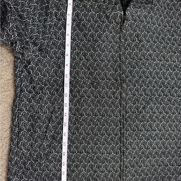 Eileen Fisher Rosette Jacquard Jacket Women's Black and White Patterned Jacket M - Picture 13 of 16